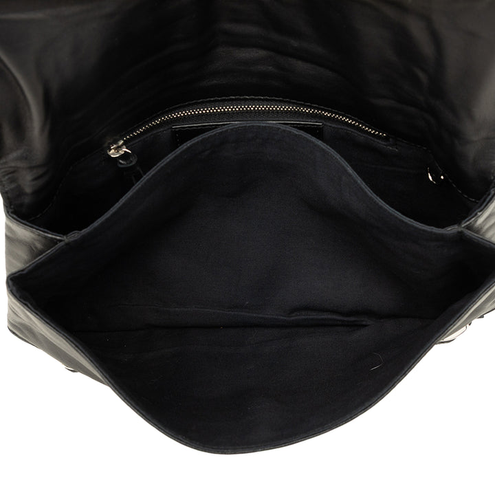 Motocross Giant 12 Enveloppe Pochette Cuir d'agneau Noir