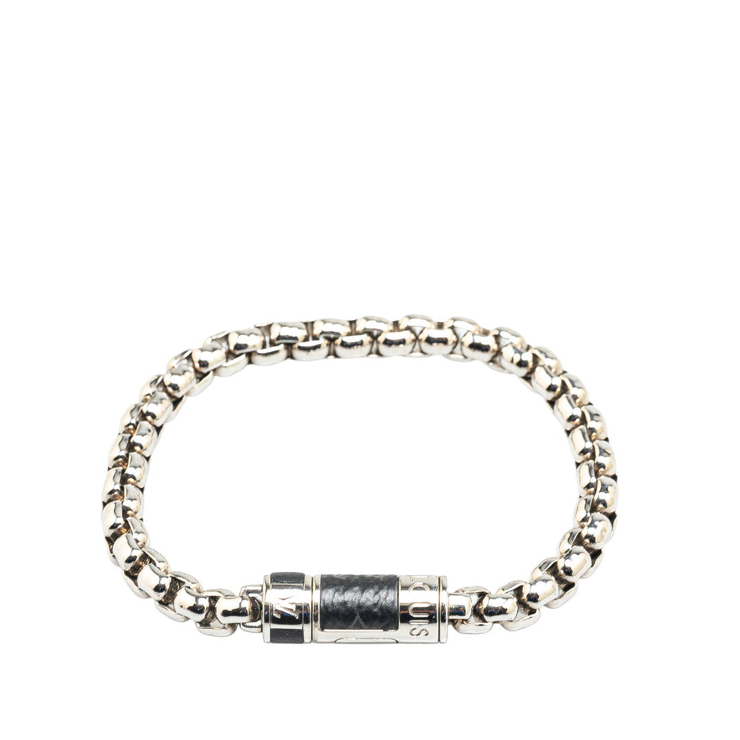 Monogram Eclipse Chain Bracelet Silver - Gaby Paris