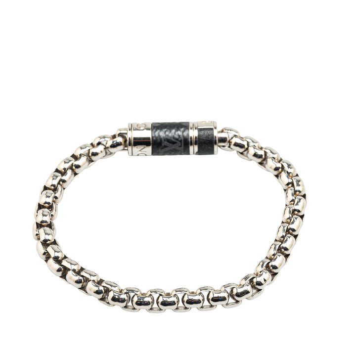 Monogram Eclipse Chain Bracelet Silver - Gaby Paris