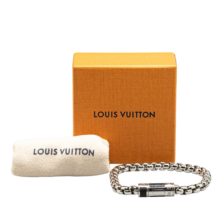 Monogram Eclipse Chain Bracelet Silver - Gaby Paris