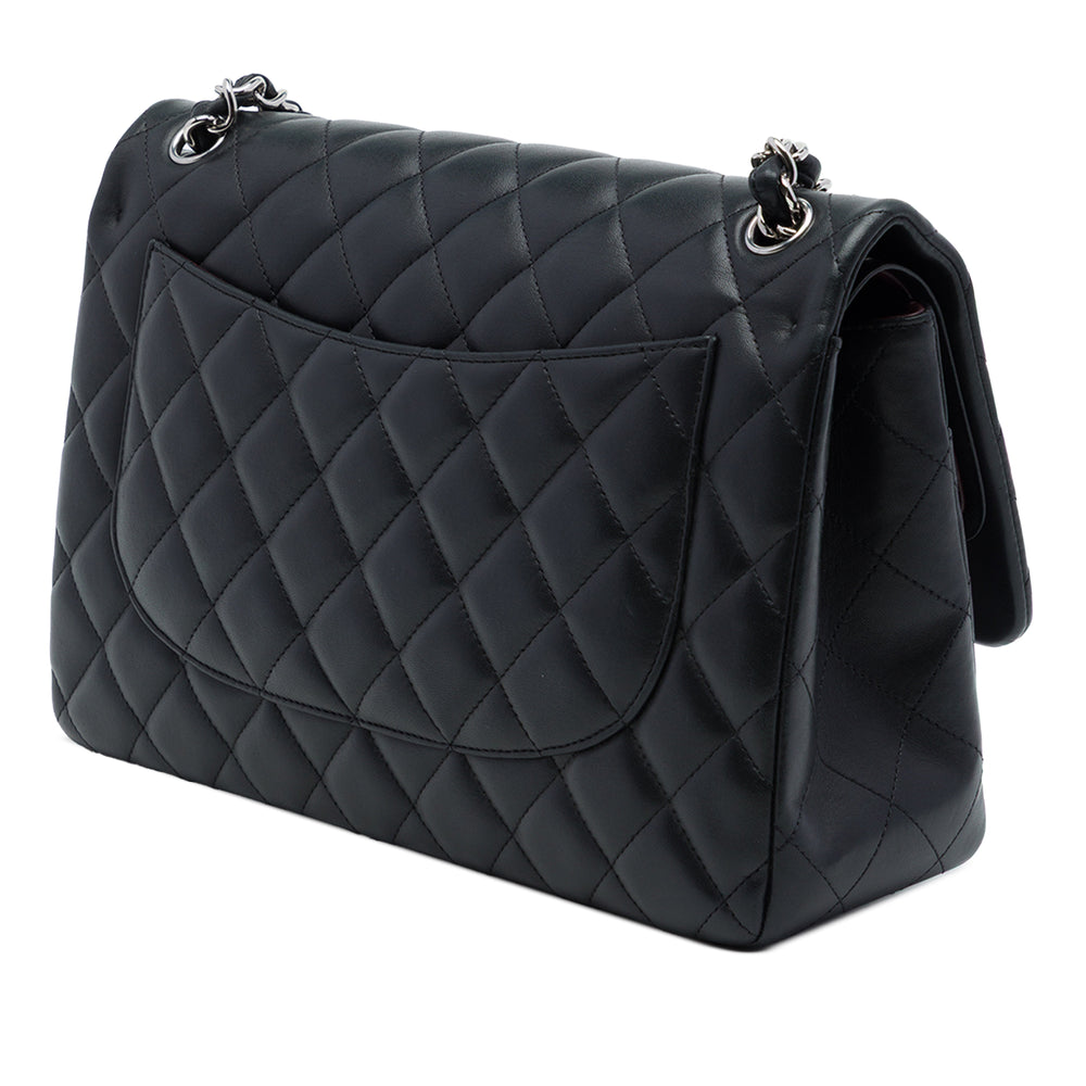 Chanel Classic Double rabat Jumbo Cuir d'agneau Noir – vue 2 – GABY PARIS