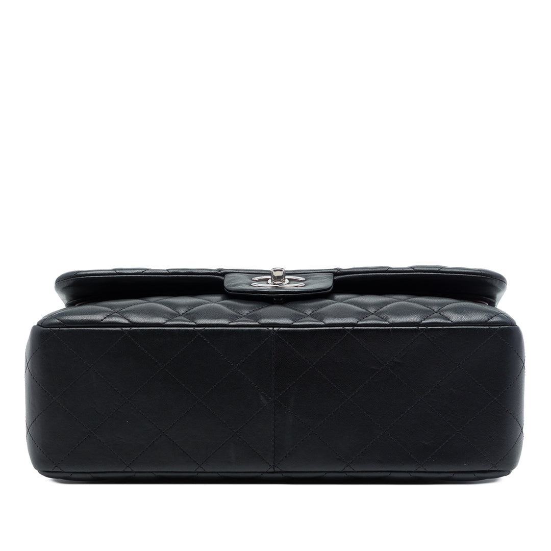 Chanel Classic Double rabat Jumbo Cuir d'agneau Noir – vue 3 – GABY PARIS