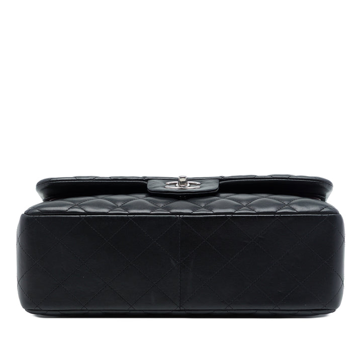 Chanel Classic Double rabat Jumbo Cuir d'agneau Noir – vue 3 – GABY PARIS