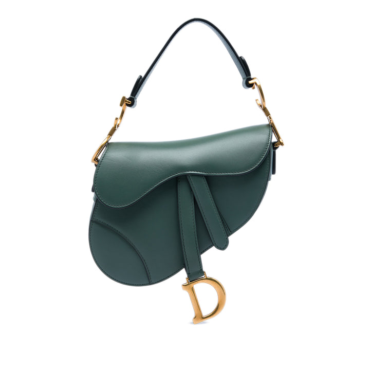 Saddle Sac Mini Cuir de veau lisse Vert