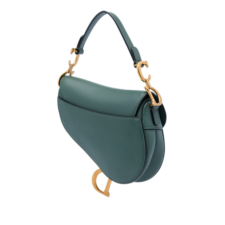 Saddle Sac Mini Cuir de veau lisse Vert