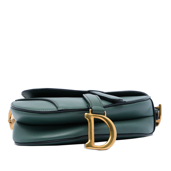Saddle Sac Mini Cuir de veau lisse Vert