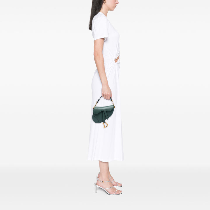 Saddle Sac Mini Cuir de veau lisse Vert