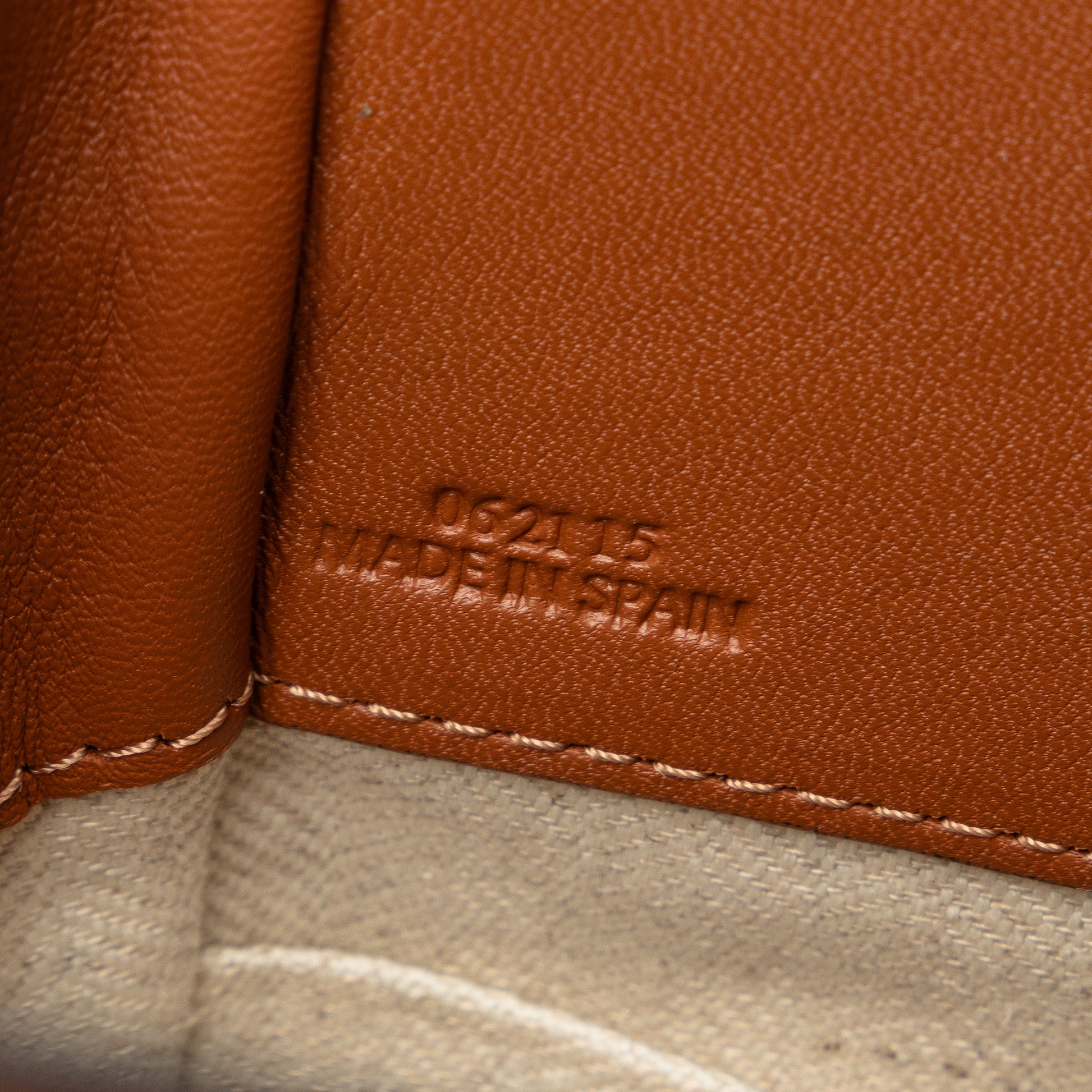 Mini Leather and Canvas Hammock Bag Brown - Gaby Paris