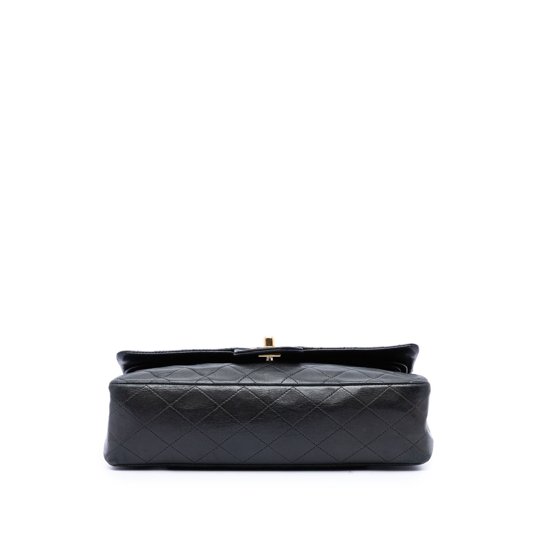 Chanel Classic Double rabat Moyen Cuir d'agneau Noir – vue 3 – GABY PARIS
