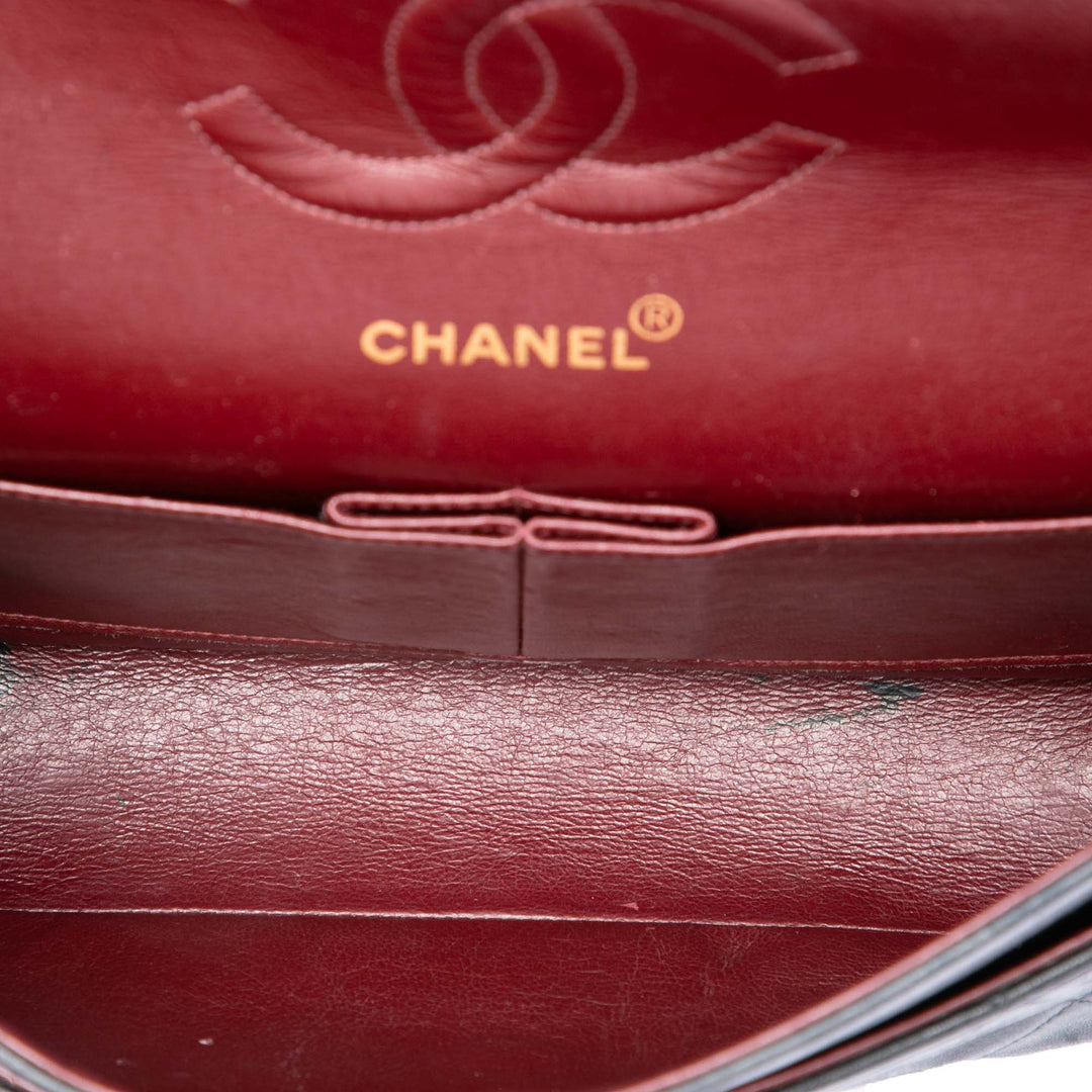 Chanel Classic Double rabat Moyen Cuir d'agneau Noir – vue 4 – GABY PARIS