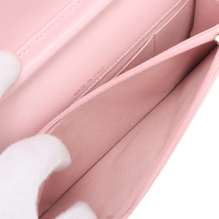 Chanel CC Matelassé Caviar à rabat Phone Holder Wallet on Chain