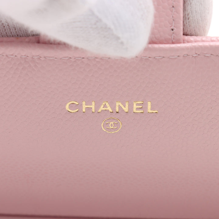 Chanel CC Matelassé Caviar à rabat Phone Holder Wallet on Chain