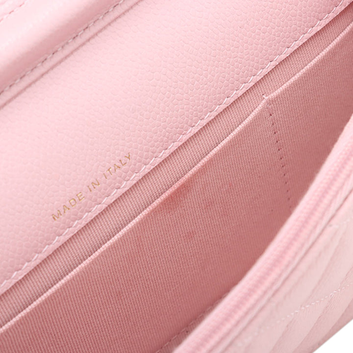 Chanel CC Matelassé Caviar à rabat Phone Holder Wallet on Chain