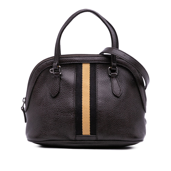Gucci Mini Cuir Web Dome Sac
