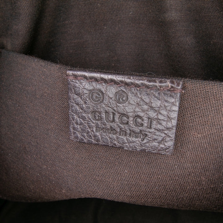 Gucci Mini Cuir Web Dome Sac