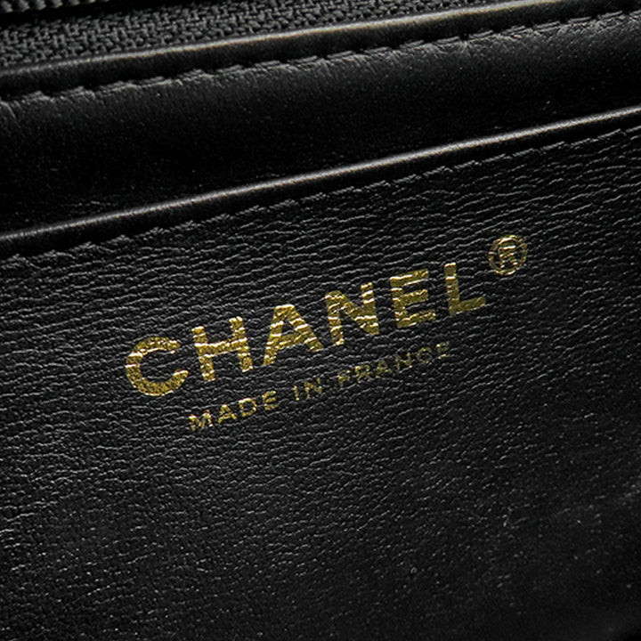 Chanel Classic Rectangulaire Lion Charm à rabat Mini Cuir d'agneau Noir – vue 5 – GABY PARIS