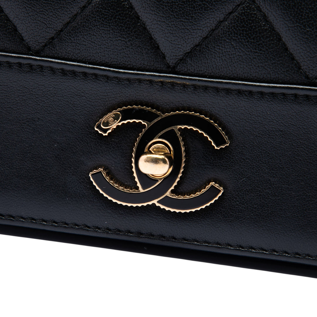 Chanel Mademoiselle à rabat Petit Cuir d'agneau Noir – vue 5 – GABY PARIS