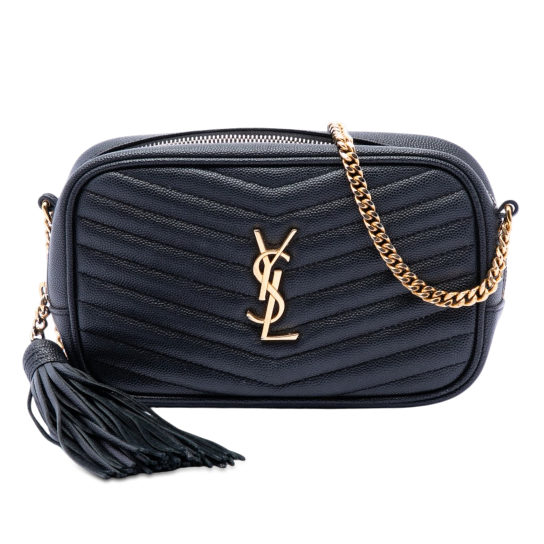 Saint Laurent Mini Grain de Poudre Monogram Lou Sac caméra