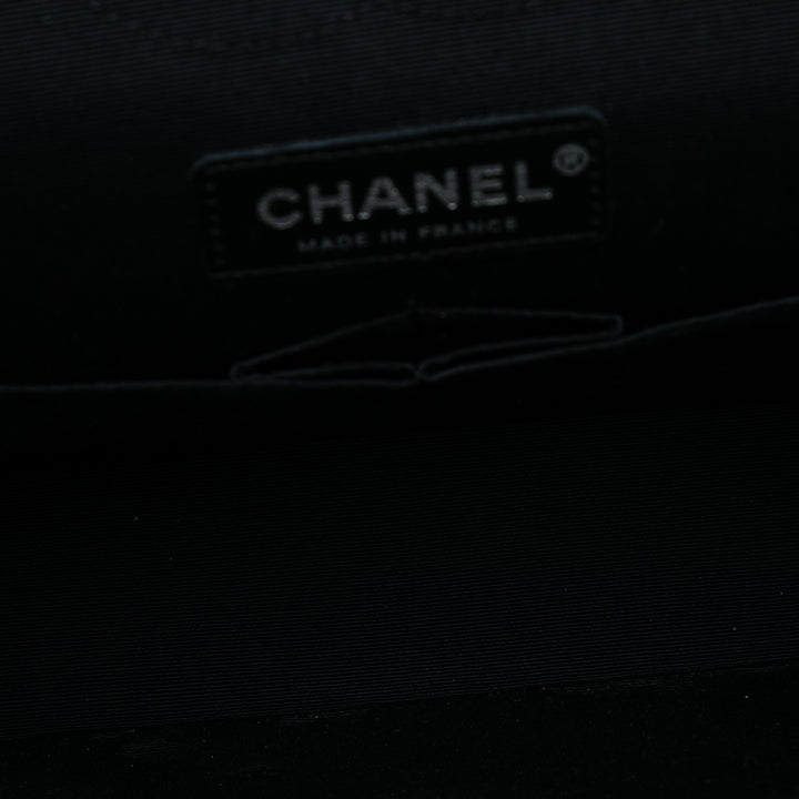 Chanel Medium Classic Tweed Sequinss Double rabat Noir – GABY PARIS Authentique