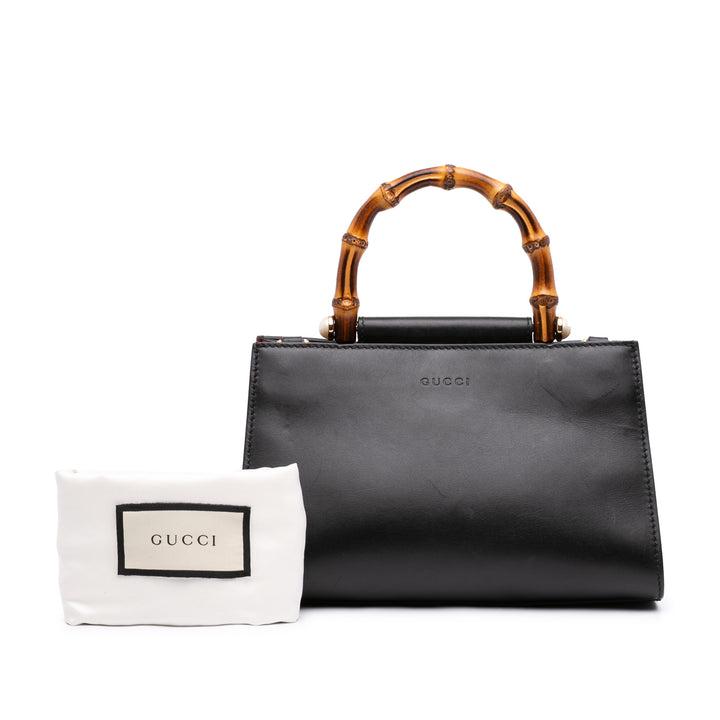 Gucci Bamboo Web Nymphaea sac à Mini Cuir nappa