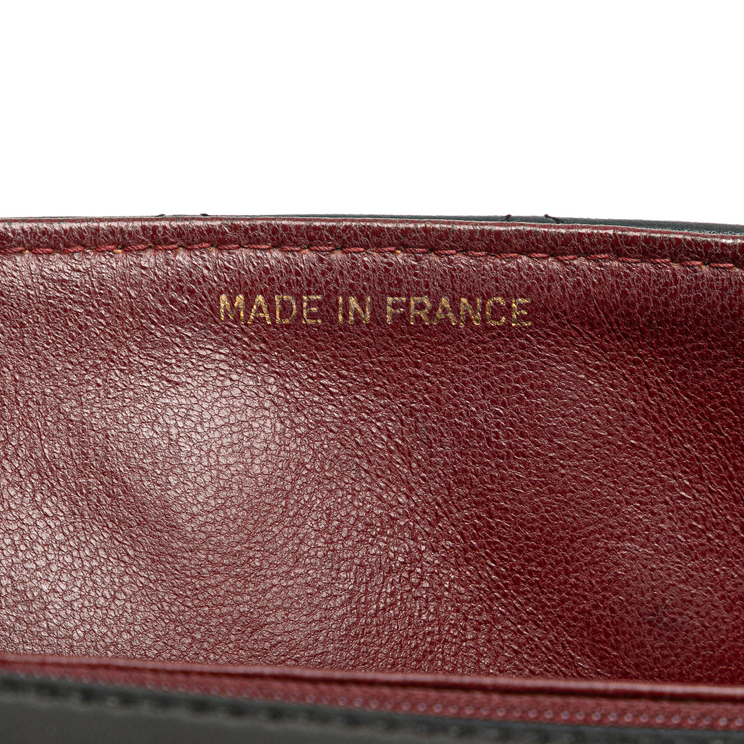 Medium Quilted Lambskin Full Flap Black - Gaby Paris