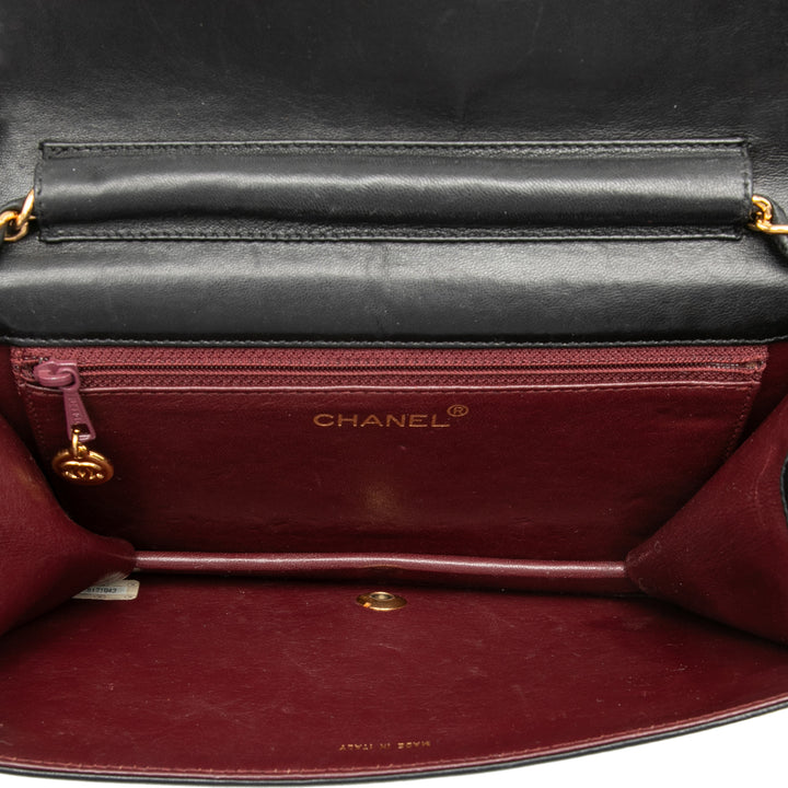 Chanel CC Matelassé Cuir d’agneau Full Simple rabat