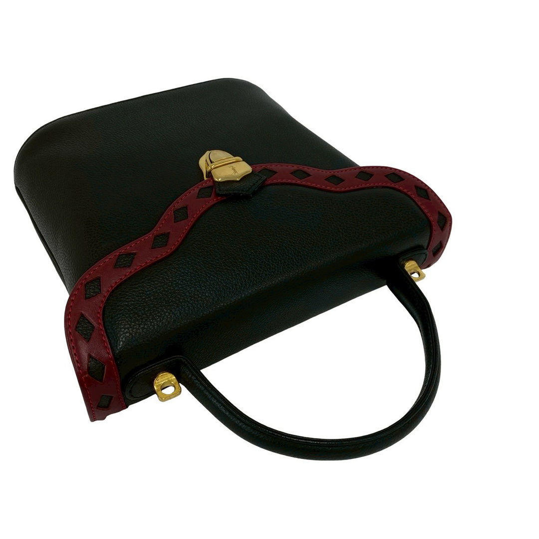 Saint Laurent Diamond Cut Punching sac à Noir – vue 9 – GABY PARIS