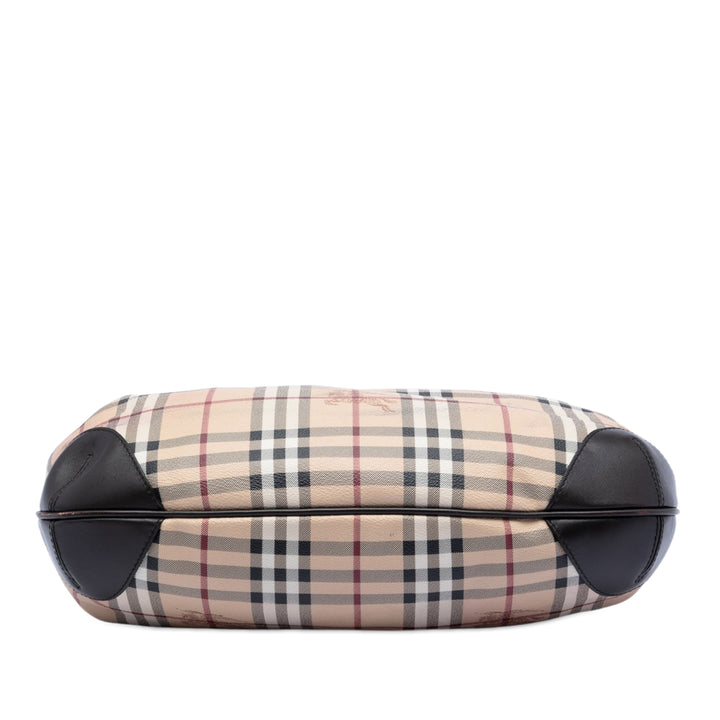 Burberry Medium Haymarket Check Coated Toile Willenmore Hobo