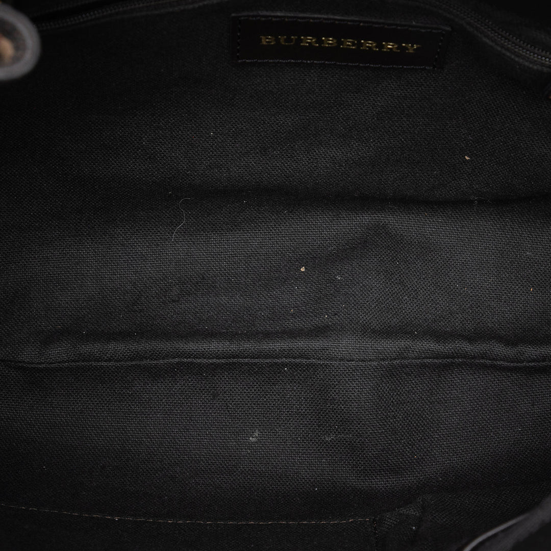 Burberry Medium Haymarket Check Coated Toile Willenmore Hobo