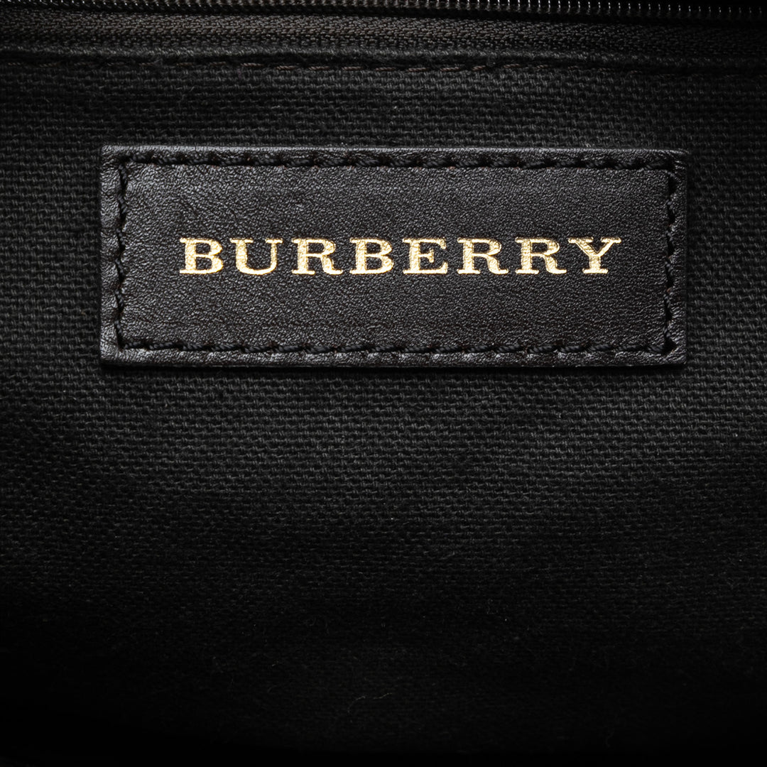 Burberry Medium Haymarket Check Coated Toile Willenmore Hobo