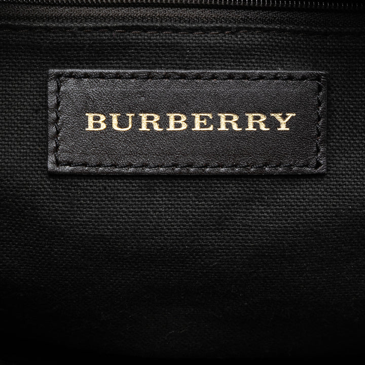 Burberry Medium Haymarket Check Coated Toile Willenmore Hobo