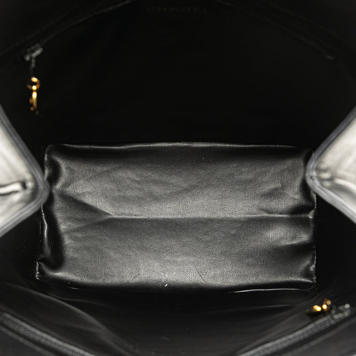 Chanel Triple CC Cuir d’agneau Bucket Noir
