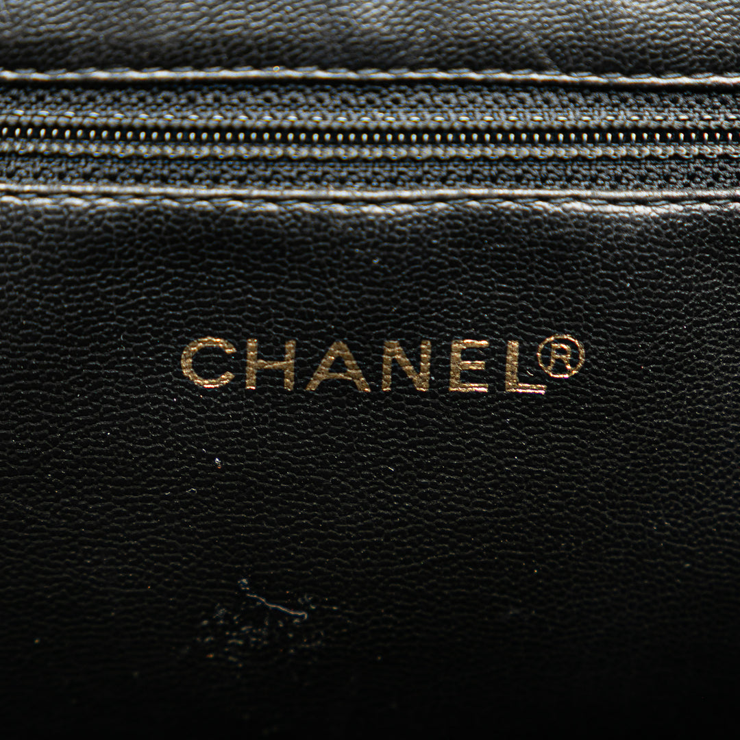 Chanel Triple CC Cuir d’agneau Bucket Noir