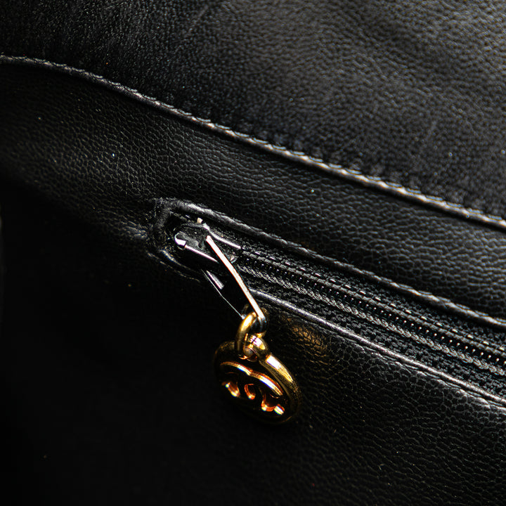 Chanel Triple CC Cuir d’agneau Bucket Noir