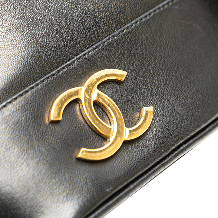 Chanel Triple CC Cuir d’agneau Bucket Noir