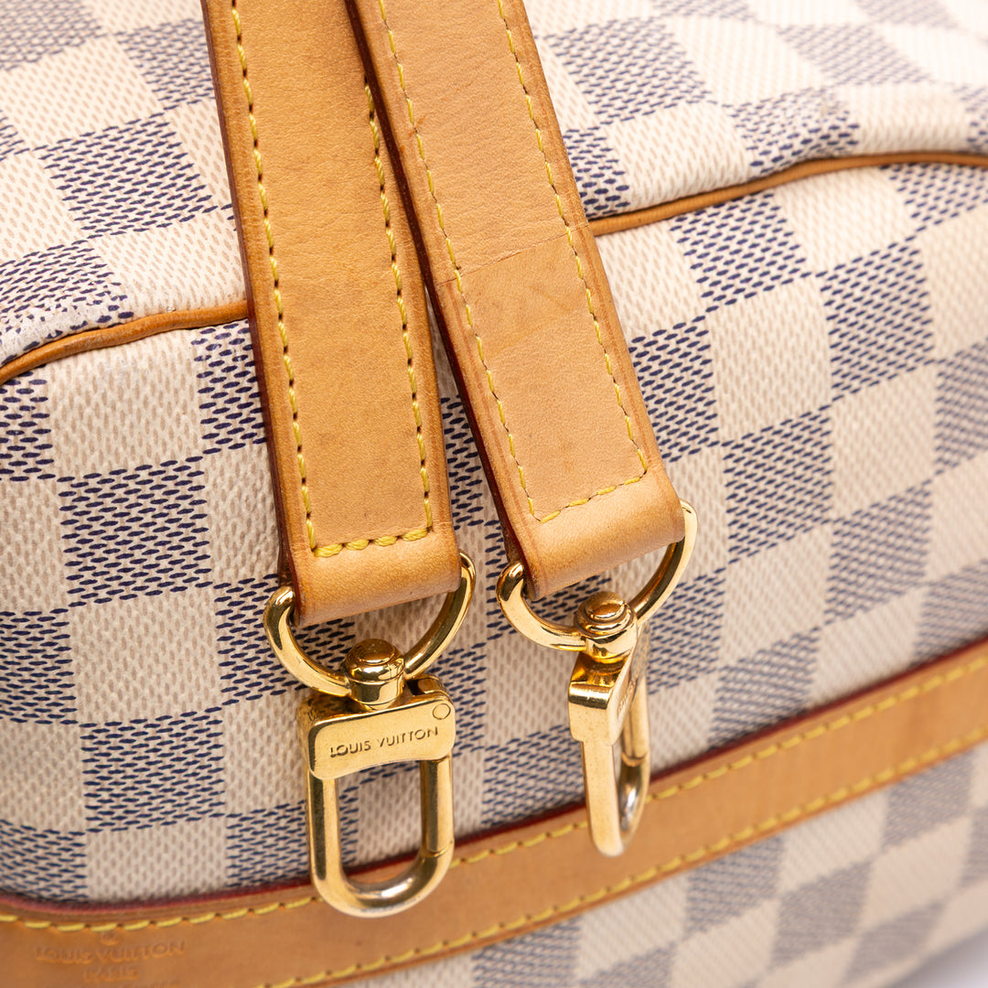 Damier Azur Speedy Bandouliere 30 White - Gaby Paris