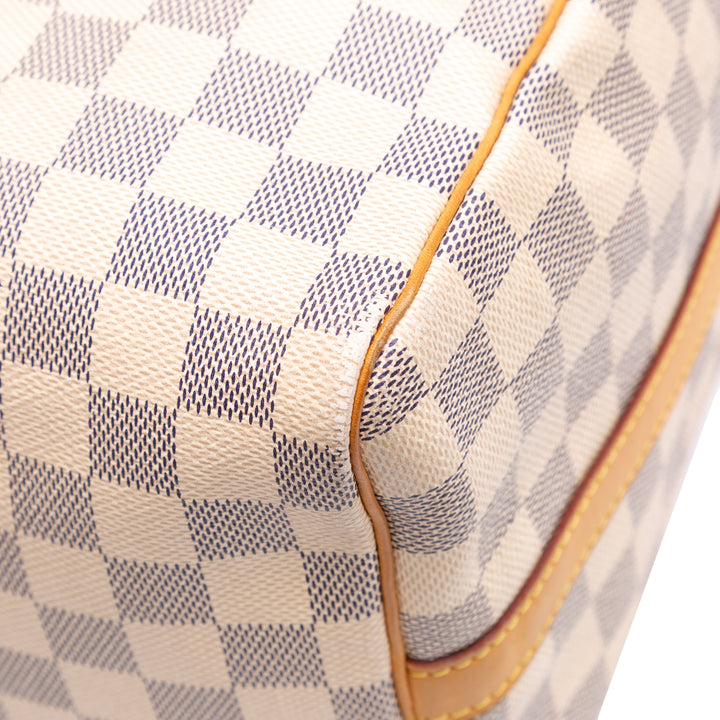 Damier Azur Speedy Bandouliere 30 White - Gaby Paris