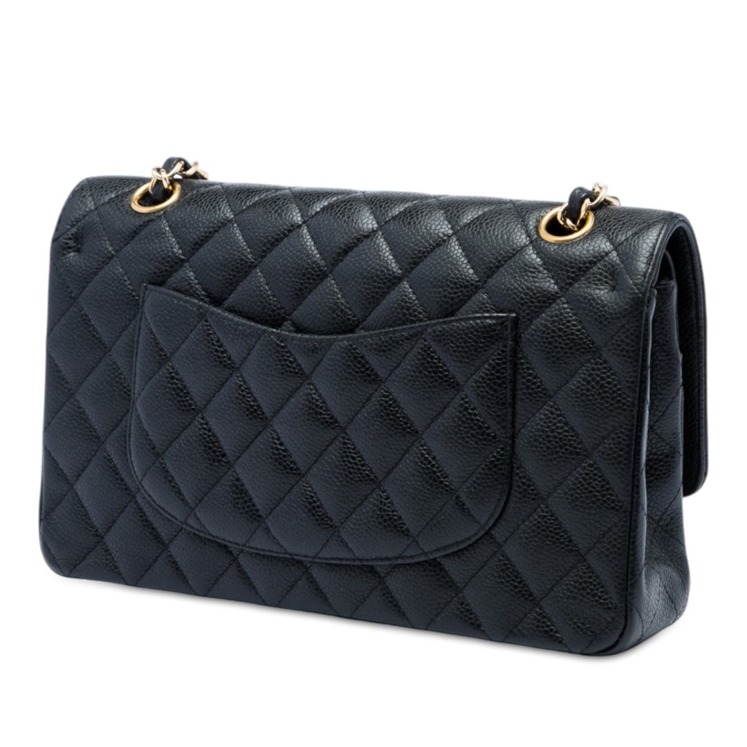 Chanel Classic Double rabat Moyen Cuir caviar Noir – vue 2 – GABY PARIS
