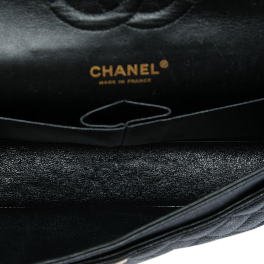 Chanel Classic Double rabat Moyen Cuir caviar Noir – vue 4 – GABY PARIS