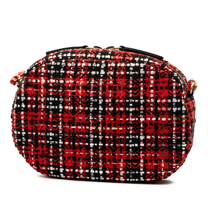 Chanel Tweed et Cuir d’agneau Coco Midnight Sac caméra – GABY PARIS Authentique