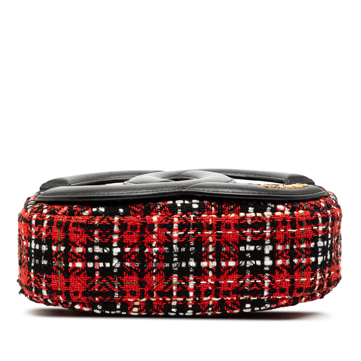 Chanel Tweed et Cuir d’agneau Coco Midnight Sac caméra – GABY PARIS Authentique