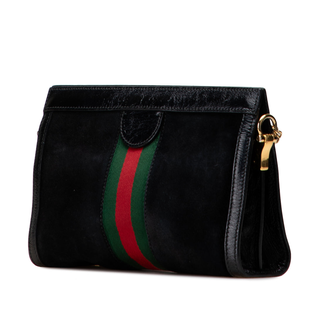 Gucci Small Daim Ophidia Chain Sac porté croisé Noir