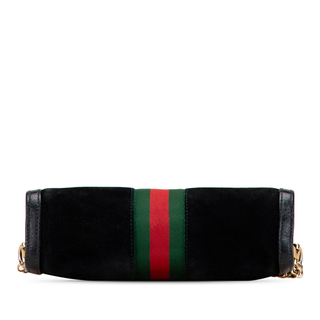 Gucci Small Daim Ophidia Chain Sac porté croisé Noir