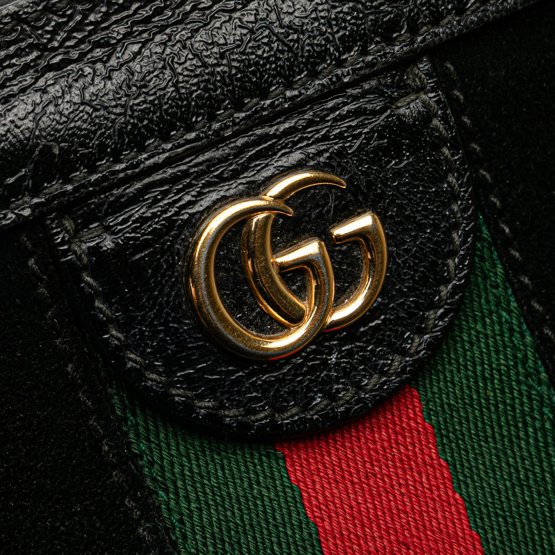 Gucci Small Daim Ophidia Chain Sac porté croisé Noir