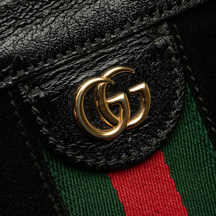 Gucci Small Daim Ophidia Chain Sac porté croisé Noir