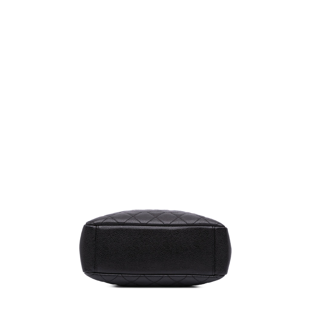 Petite Caviar Shopping Tote Black - Gaby Paris