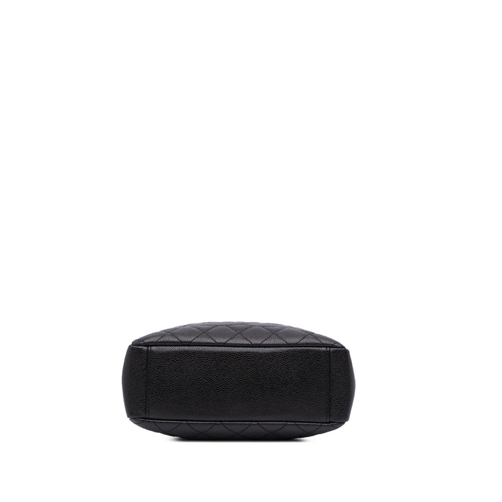 Petite Caviar Shopping Tote Black - Gaby Paris