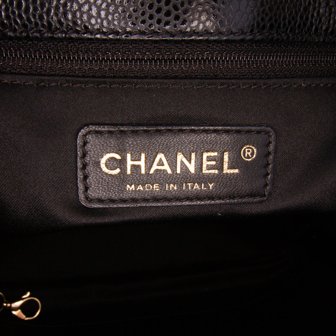 Petite Caviar Shopping Tote Black - Gaby Paris