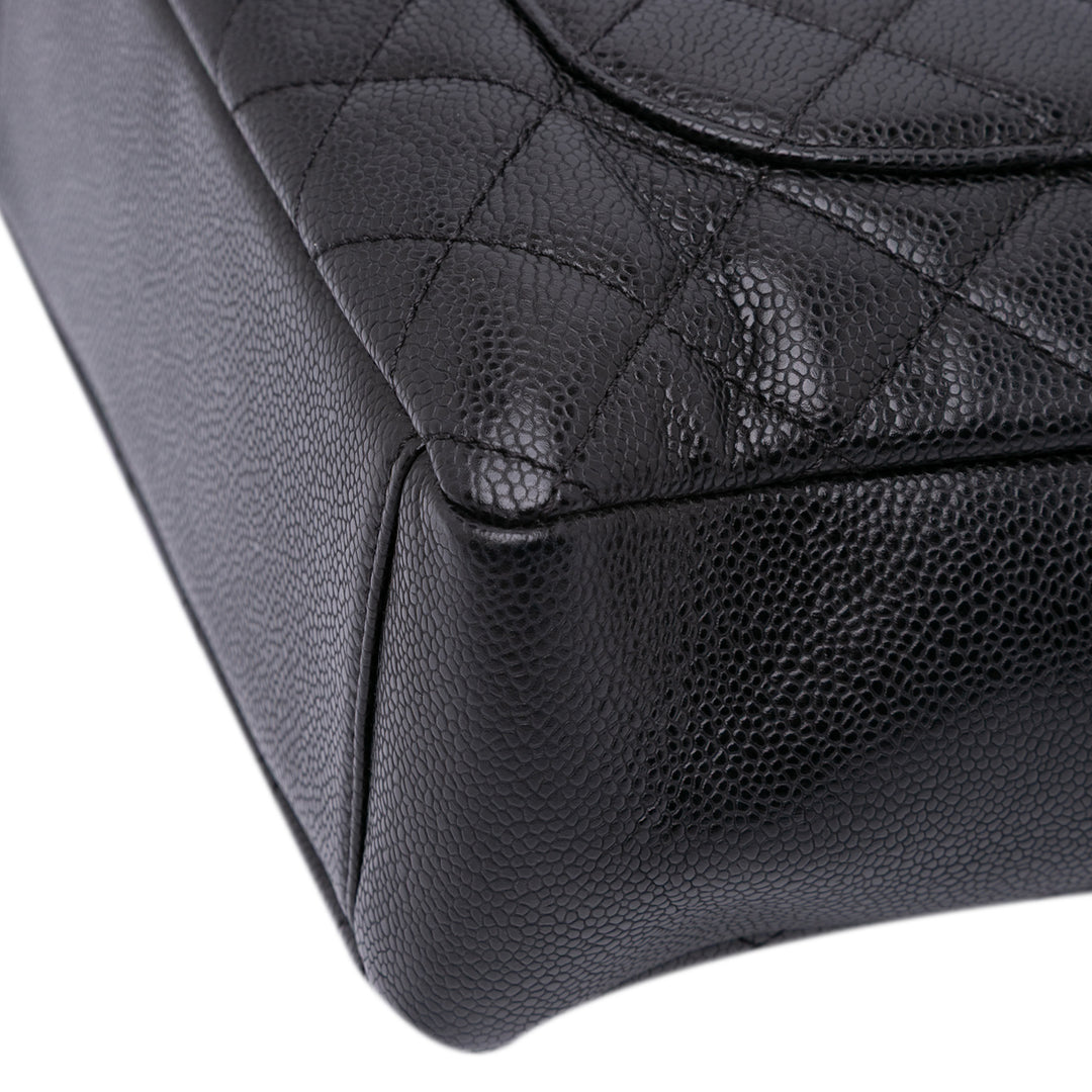 Petite Caviar Shopping Tote Black - Gaby Paris