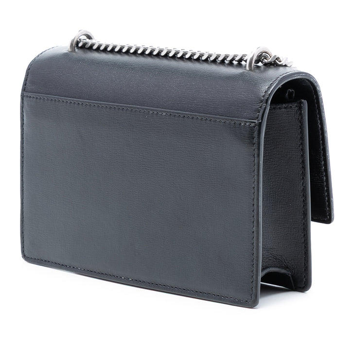 Saint Laurent Mini Cuir de veau Monogram Lucky Charms Sunset Wallet on Chain